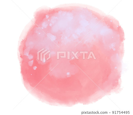 Watercolor paint circle background with white ink spot hilight element Watercolor paint circle background with white ink spot hilight element 91754495