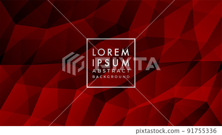 Dark geometric pattern background in red maroon color gradient 91755336