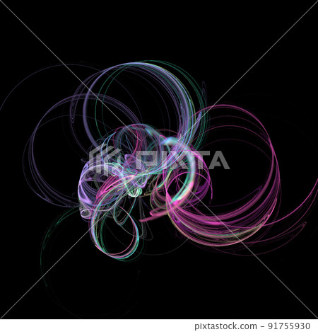 purple abstract element on black background, digital graphic, background, modern design 91755930