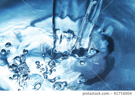 Water, splashes, ripples, water columns, ripples 91758004