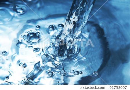 水，飛濺，漣漪，水柱，漣漪 91758007