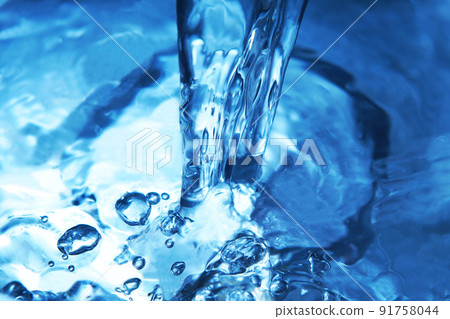 Water, splashes, ripples, water columns, ripples 91758044