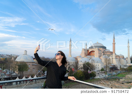 hagia sophia cathedral church, Istanbul 91758472