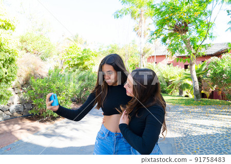 Two teenager girls Two teenager girls 91758483