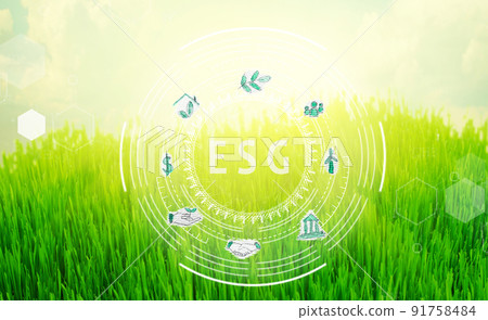 ESG concept of environmental, social and governance ESG concept of environmental, social and governance 91758484