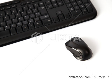 Keyboard and mouse white background Keyboard and mouse white background 91759404
