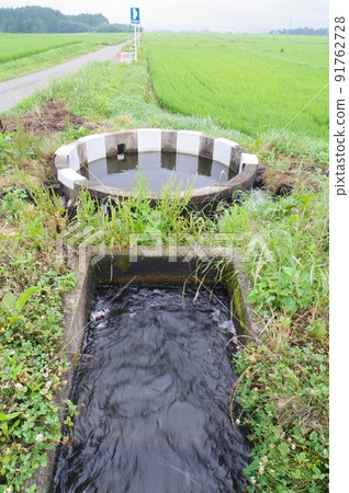 Irrigation facility in Nagano Prefecture Nishitenryu main canal Cylindrical diversion group "Oguchi No. 32 2" Characteristic irrigation facility 91762728