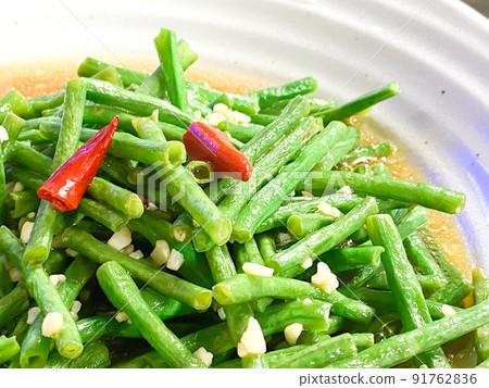 豇豆大蒜熱沙拉 豇豆大蒜熱沙拉 91762836