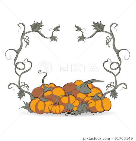 Cornucopia full of vegetables.Thanksgiving Day 91763149
