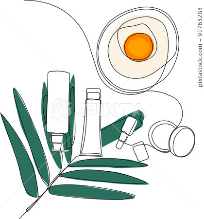 Minimal skin care concept natural herbal remedies Minimal skin care concept natural herbal remedies 91763283