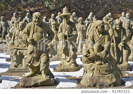 [Unpen Temple (Pilgrimage of 500 Rakan)] (Shikoku Sacred Ground No. 66 Unpen Temple) Norochi Shirachi, Ikeda-cho, Miyoshi City, Tokushima Prefecture 91765322