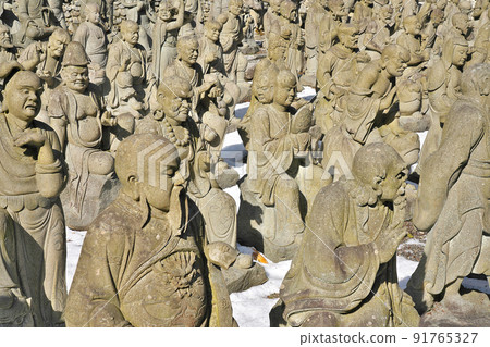 [Unpen Temple (Pilgrimage of 500 Rakan)] (Shikoku Sacred Ground No. 66 Unpen Temple) Norochi Shirachi, Ikeda-cho, Miyoshi City, Tokushima Prefecture 91765327