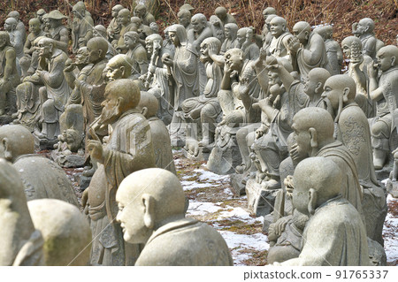 [Unpen Temple (Pilgrimage of 500 Rakan)] (Shikoku Sacred Ground No. 66 Unpen Temple) Norochi Shirachi, Ikeda-cho, Miyoshi City, Tokushima Prefecture 91765337