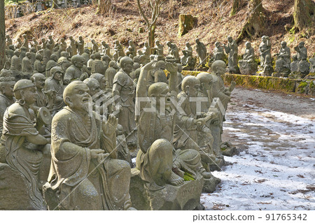 [Unpen Temple (Pilgrimage of 500 Rakan)] (Shikoku Sacred Ground No. 66 Unpen Temple) Norochi Shirachi, Ikeda-cho, Miyoshi City, Tokushima Prefecture 91765342