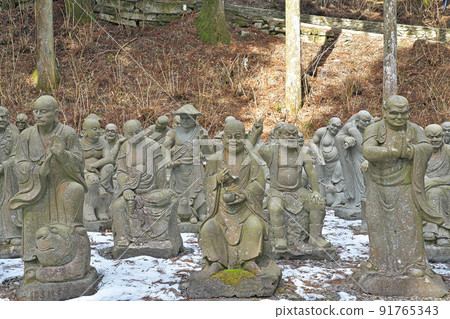 [Unpen Temple (Pilgrimage of 500 Rakan)] (Shikoku Sacred Ground No. 66 Unpen Temple) Norochi Shirachi, Ikeda-cho, Miyoshi City, Tokushima Prefecture 91765343