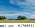 Scenery spreading with blue sky 91766632