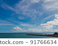 Landscape of the sea and blue sky 91766634