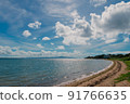 Landscape of the sea and blue sky 91766635
