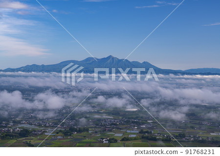 Miyakonojo Basin and Kirishima Mountain Range 91768231