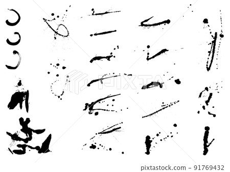 墨刷線材料插圖集各種 91769432