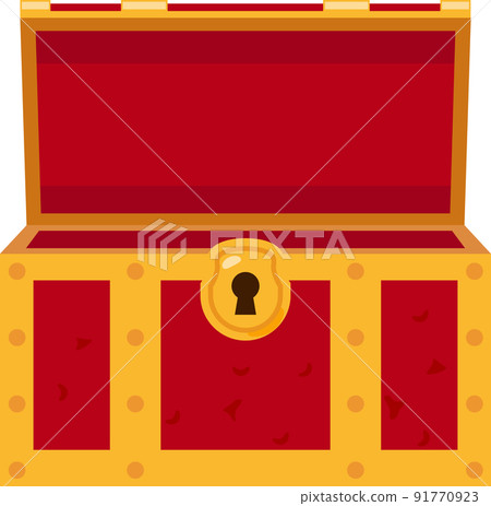 Treasure chest with open lid (front) 91770923