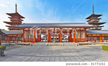 [Yakushiji寺]（高分辨率版本）奈良縣奈良市Nishinokyo鎮 91773261