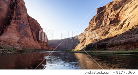 Colorado River in Glen Canyon, Arizona, United States of America. Colorado River in Glen Canyon, Arizona, United States of America. 91773360
