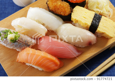 清酒和美味的握壽司 清酒和美味的握壽司 91774721