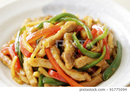 胡椒牛排用辣椒粉、胡椒和豬肉 胡椒牛排用辣椒粉、胡椒和豬肉 91775094
