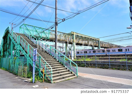 Mitaka train depot overpass bridge Mitaka train depot overpass bridge 91775337