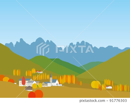 Santa Maddalena santa maddalena dolomites dolomiti Italy autumn 91776303