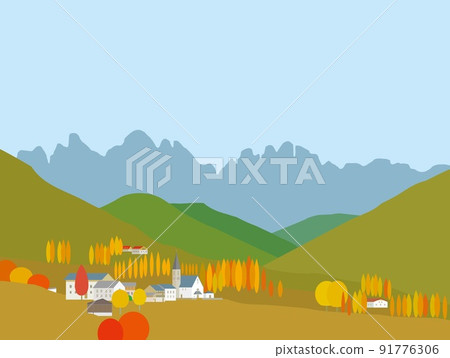 Santa Maddalena santa maddalena dolomites dolomiti Italy autumn Santa Maddalena santa maddalena dolomites dolomiti Italy autumn 91776306