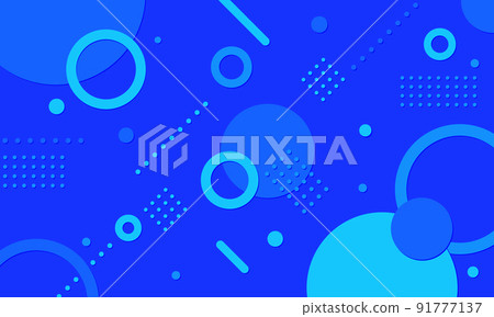 幾何圖案。簡單的形狀。時尚的背景材料。 91777137