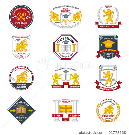 University Labels Colored 91778568