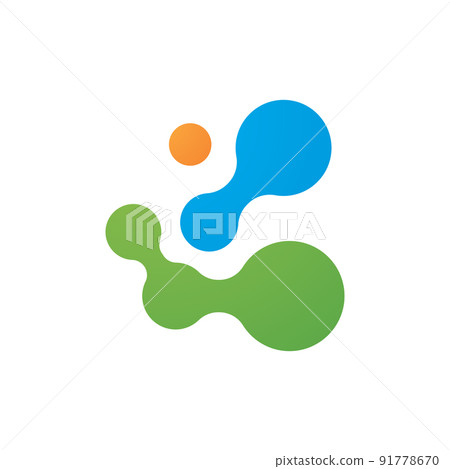 Molecule logo illustration Molecule logo illustration 91778670
