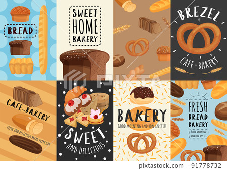 Bakery Posters And Banners Set 91778732
