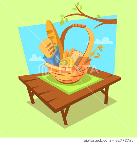 Bakery cartoon concept Bakery cartoon concept 91778783
