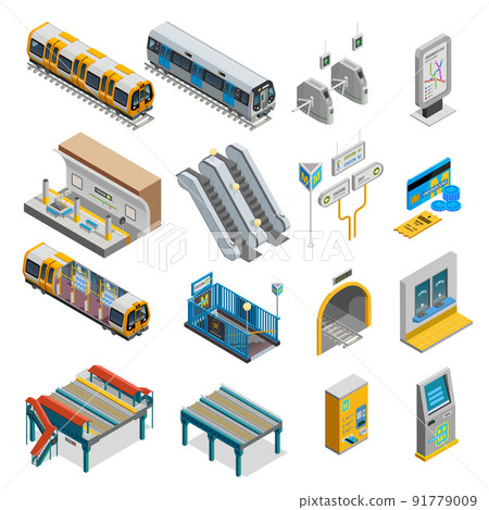 Underground Isometric Set 91779009