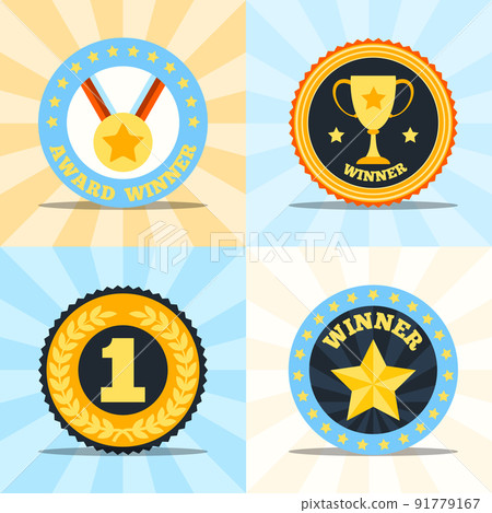 Label flat winner set 91779167