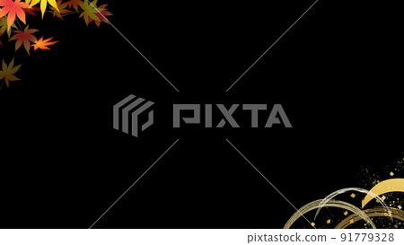 日本秋季背景 91779328