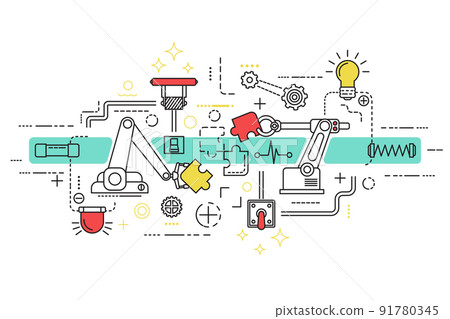 Assembly Line Art 91780345