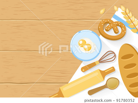 Baked Products And Cooking Tools Composition Baked Products And Cooking Tools Composition 91780352