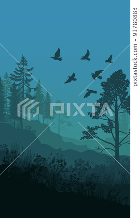 Autumn Nature Landscape Template Autumn Nature Landscape Template 91780883