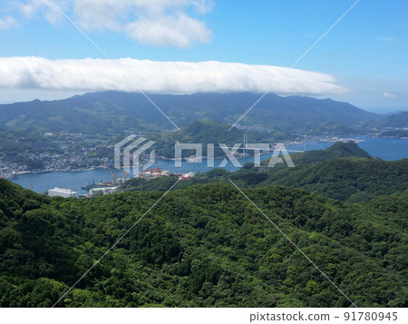 View of Nagasaki Port from the sky above Inasayama Observatory Park View of Nagasaki Port from the sky above Inasayama Observatory Park 91780945