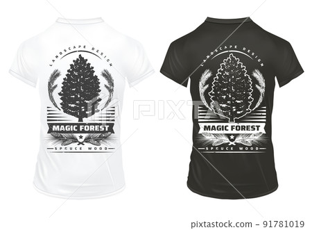 Vintage Coniferous Tree Prints Template Vintage Coniferous Tree Prints Template 91781019