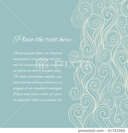 Sea Wave background with copyspace Sea Wave background with copyspace 91781068