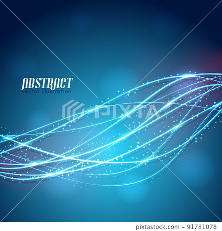 Glowing Lines Abstract Illustration Glowing Lines Abstract Illustration 91781078