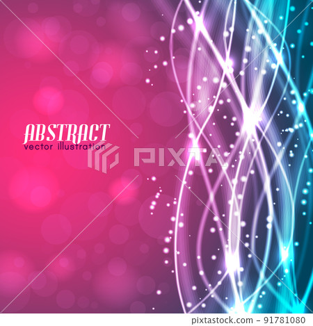 Abstract Background With Glowing Threads Abstract Background With Glowing Threads 91781080