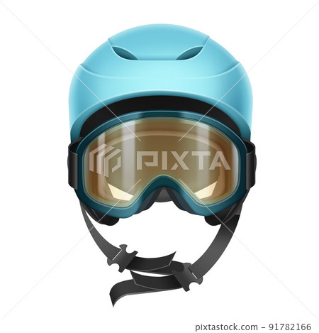Protective helmet with goggles 91782166