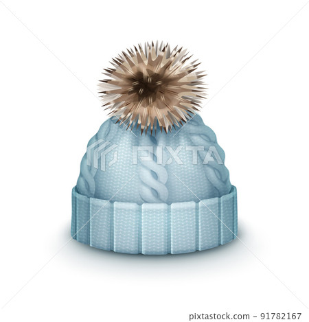 Blue Knitted cap 91782167